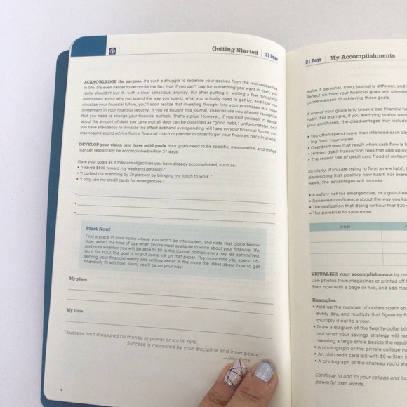 STUDIO OH 21 DAY GUIDED FINANCIAL PLANNING JOURNAL NWT - Picture 8 of 15
